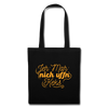 Jeh mah nich uffn Keks gelb - Stoffbeutel - Schwarz