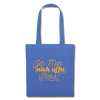 Jeh mah nich uffn Keks gelb - Stoffbeutel - Hellblau