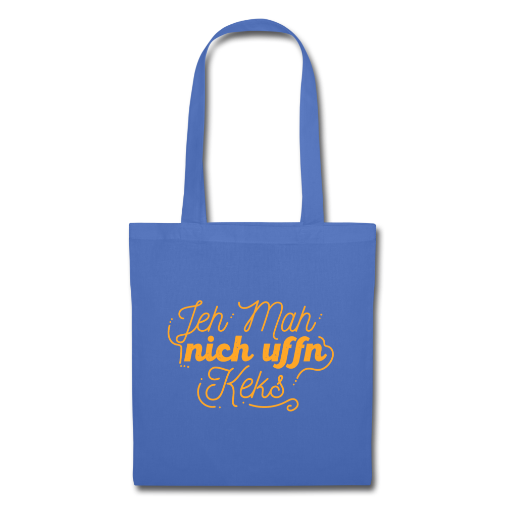 Jeh mah nich uffn Keks gelb - Stoffbeutel - Hellblau