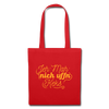 Jeh mah nich uffn Keks gelb - Stoffbeutel - Rot