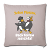 Juten Morjen, Backfeifenjesichta! - Sofakissen mit Füllung (45 x 45 cm) - helles Taupe