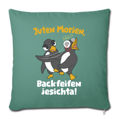 Juten Morjen, Backfeifenjesichta! - Sofakissen mit Füllung (45 x 45 cm)