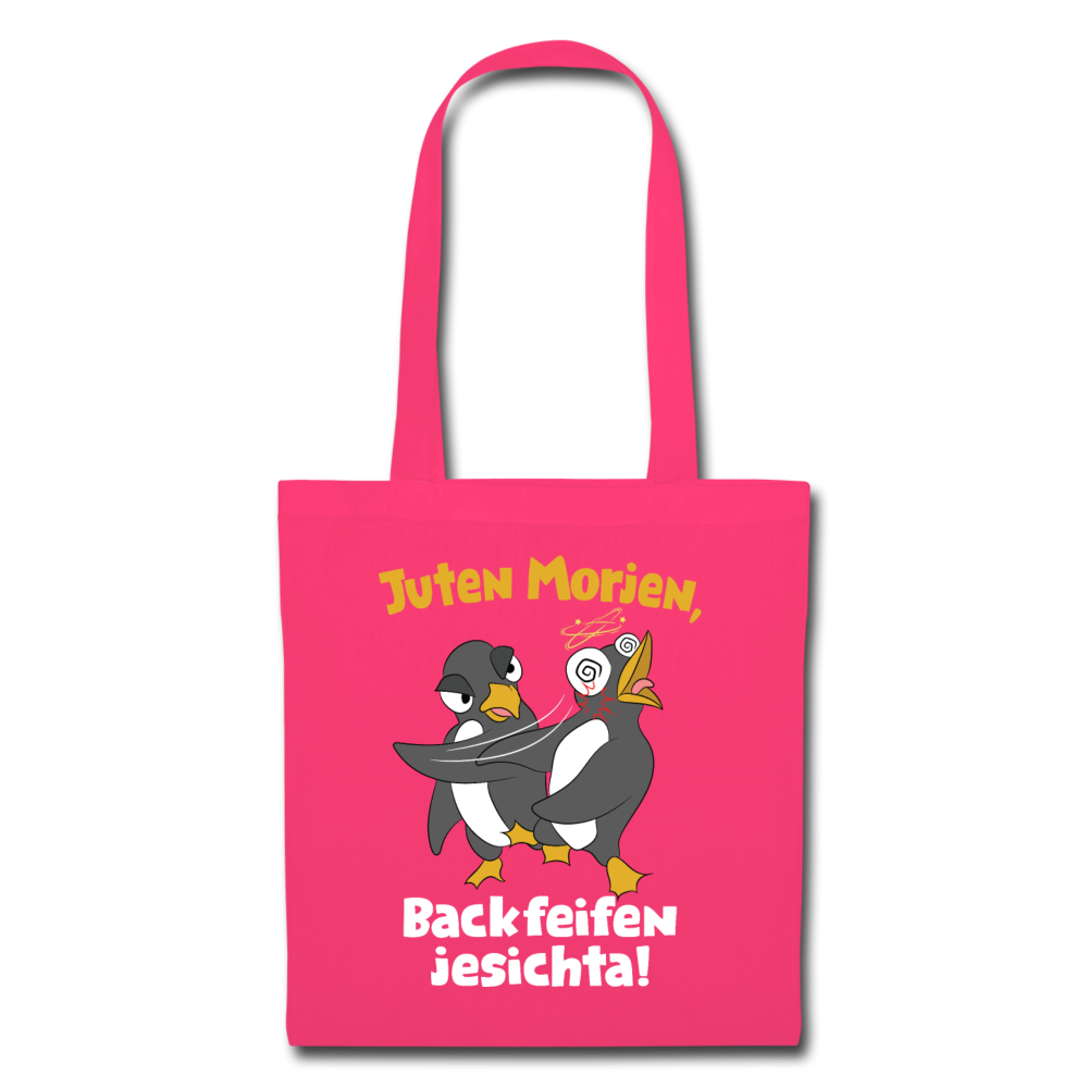 Juten Morjen, Backfeifenjesichta! - Stoffbeutel - Azalea