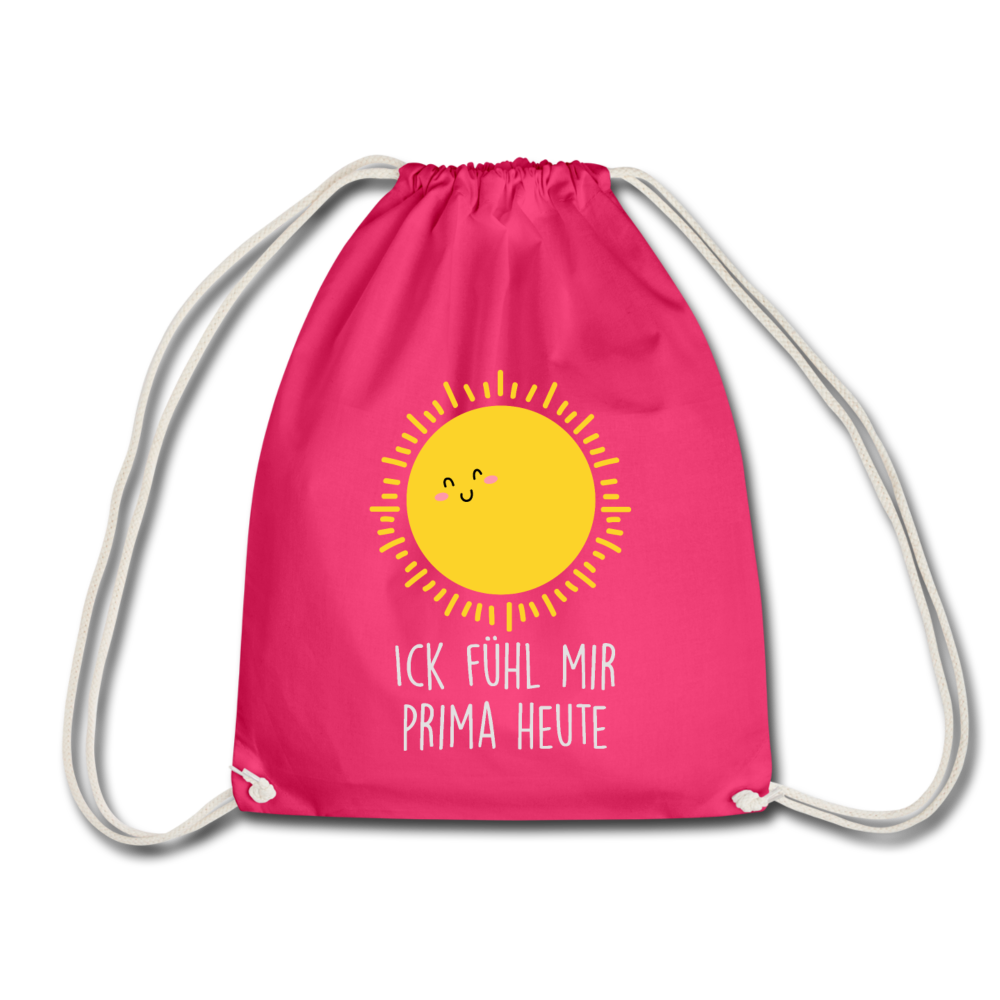 Ick fühl mir prima - Turnbeutel - Fuchsia