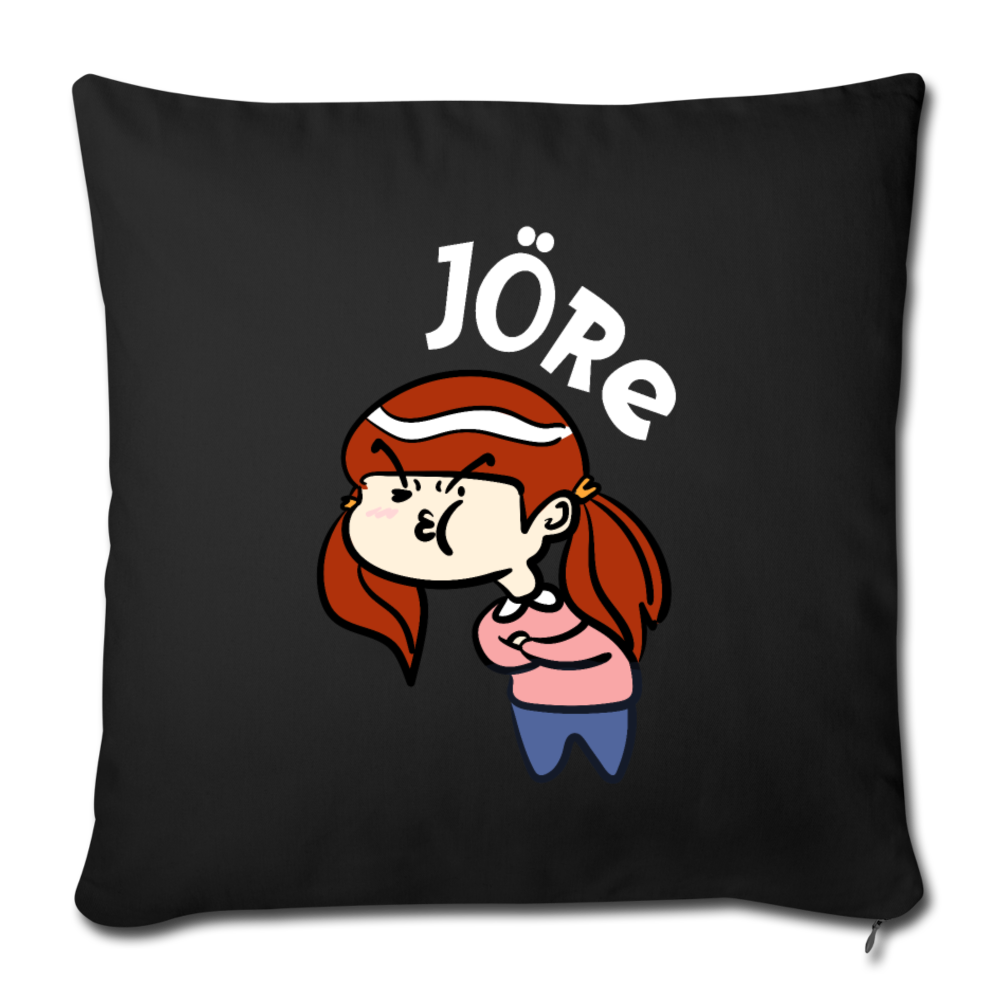Jöre - Sofakissen mit Füllung (45 x 45 cm) - Schwarz