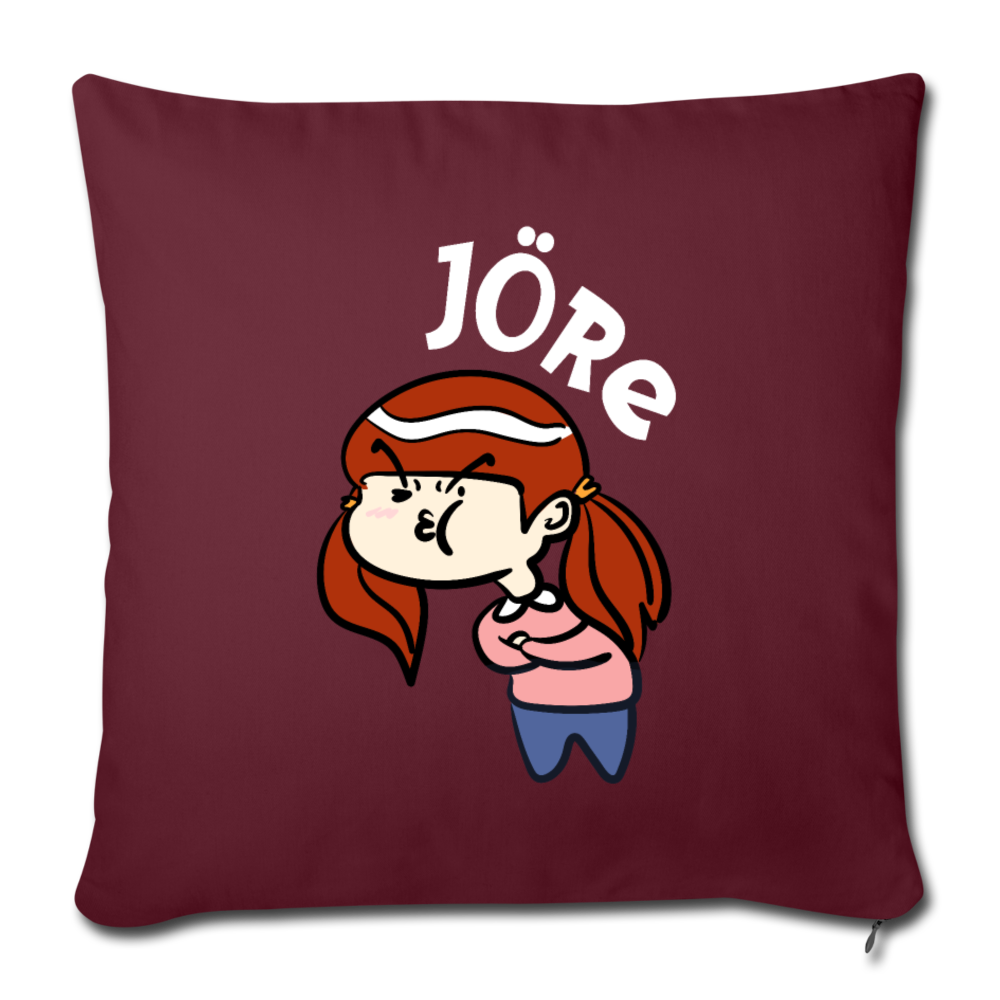 Jöre - Sofakissen mit Füllung (45 x 45 cm) - Burgunderrot