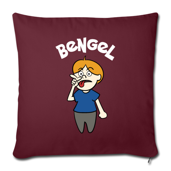 Bengel - Sofakissen mit Füllung (45 x 45 cm) - Burgunderrot