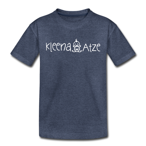 Kleena Atze - Kinder Premium T-Shirt - Blau meliert