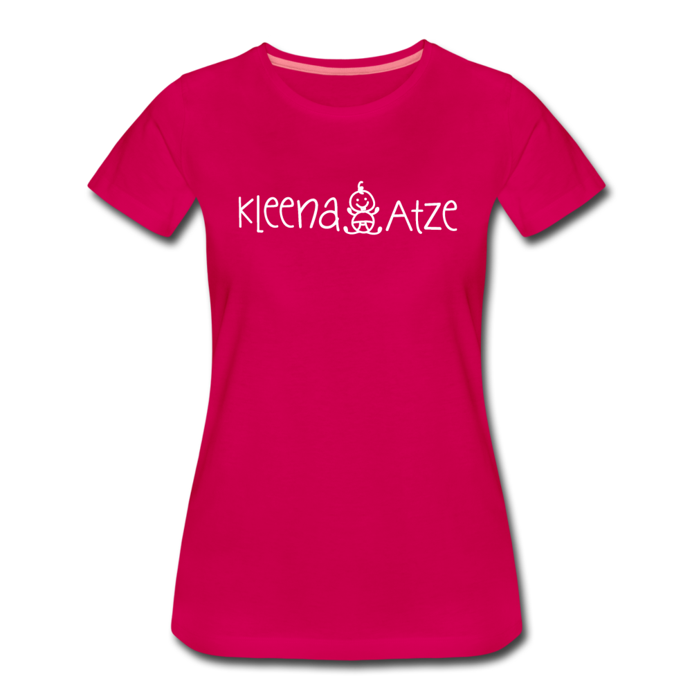 Kleena Atze - Frauen Premium T-Shirt - dunkles Pink