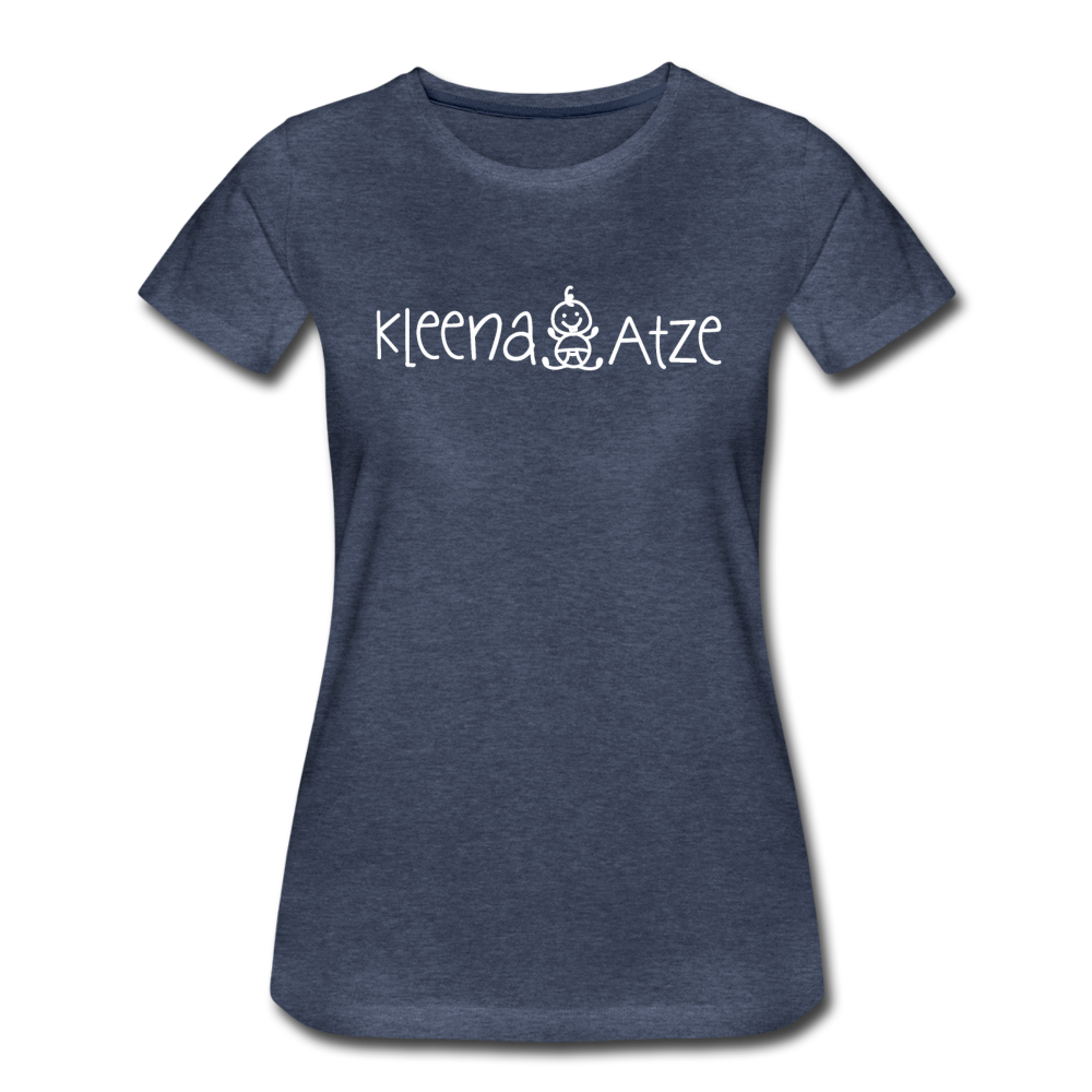 Kleena Atze - Frauen Premium T-Shirt - Blau meliert