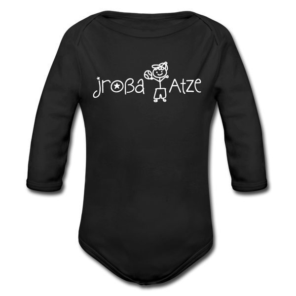 Jroßa atze - Bio-Langarmbody - Schwarz