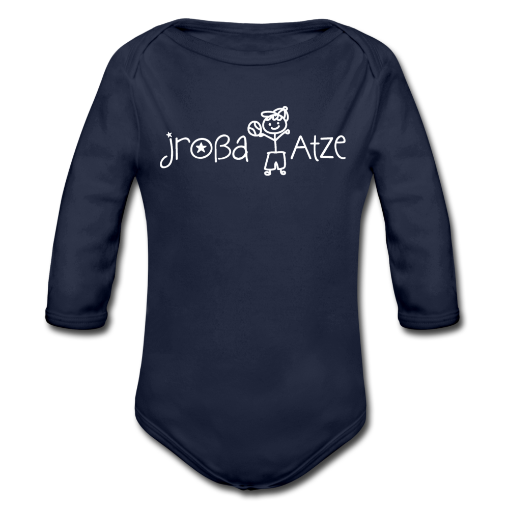 Jroßa atze - Bio-Langarmbody - Dunkelnavy