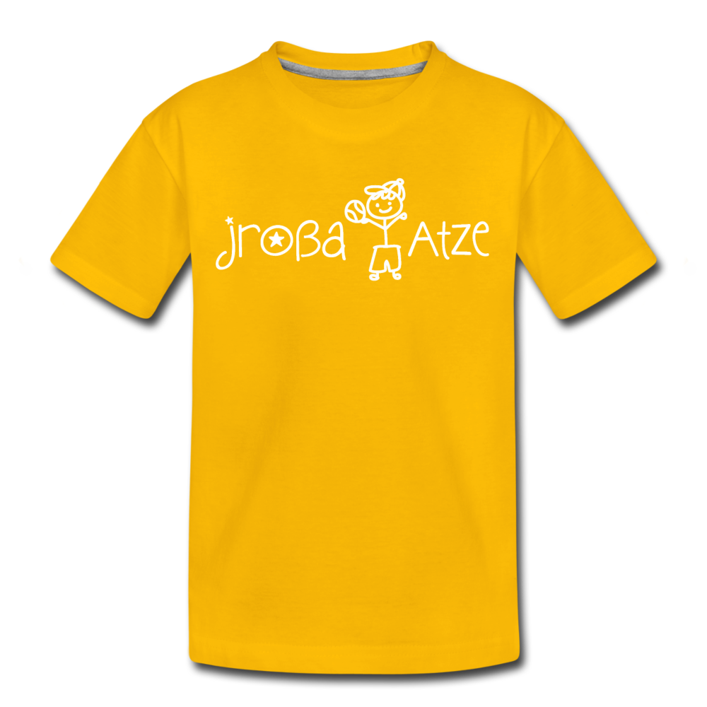 Jroßa atze - Teenager Premium T-Shirt - Sonnengelb