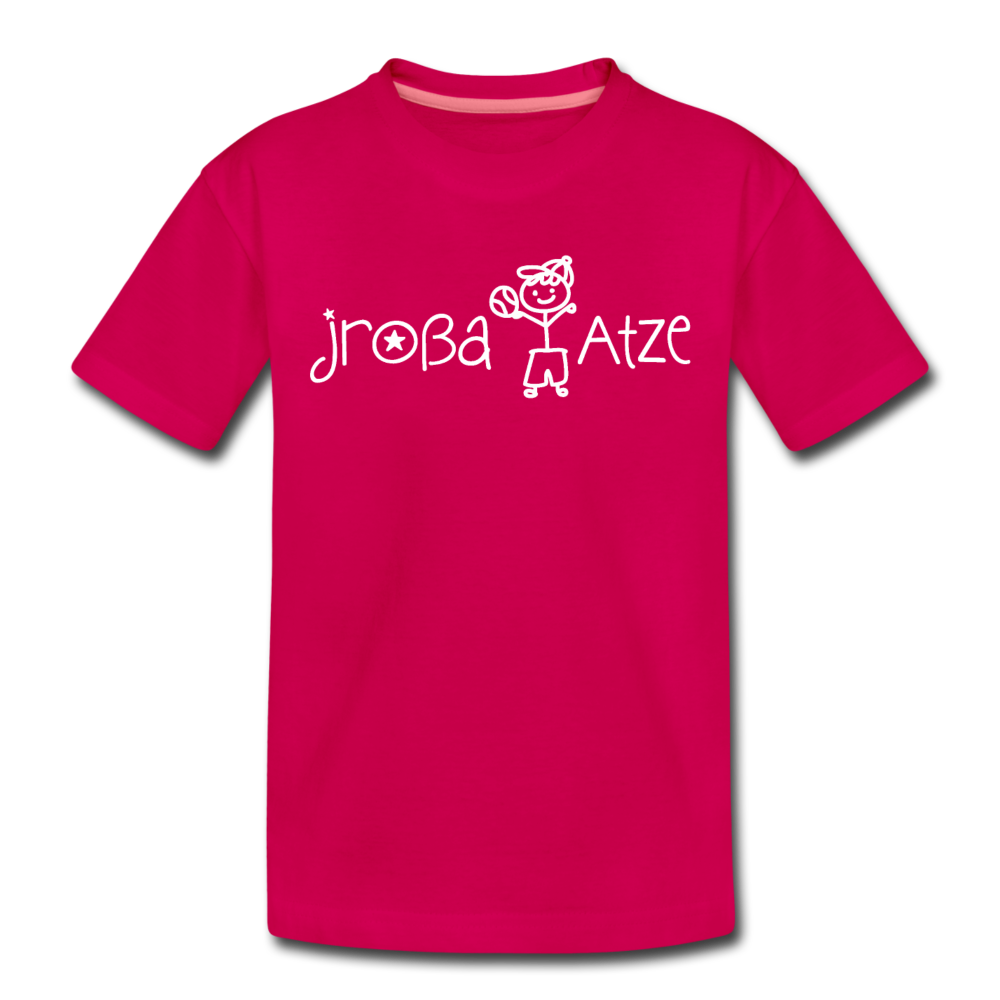 Jroßa atze - Kinder Premium T-Shirt - dunkles Pink