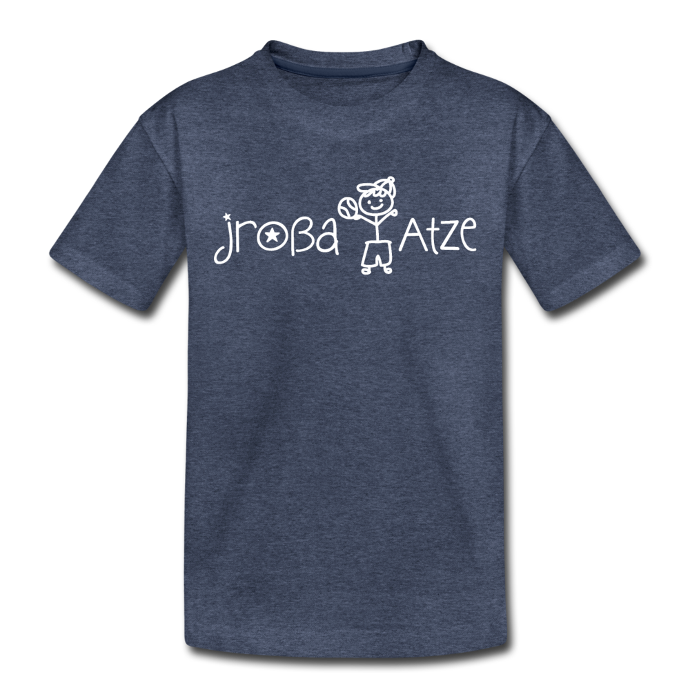Jroßa atze - Kinder Premium T-Shirt - Blau meliert