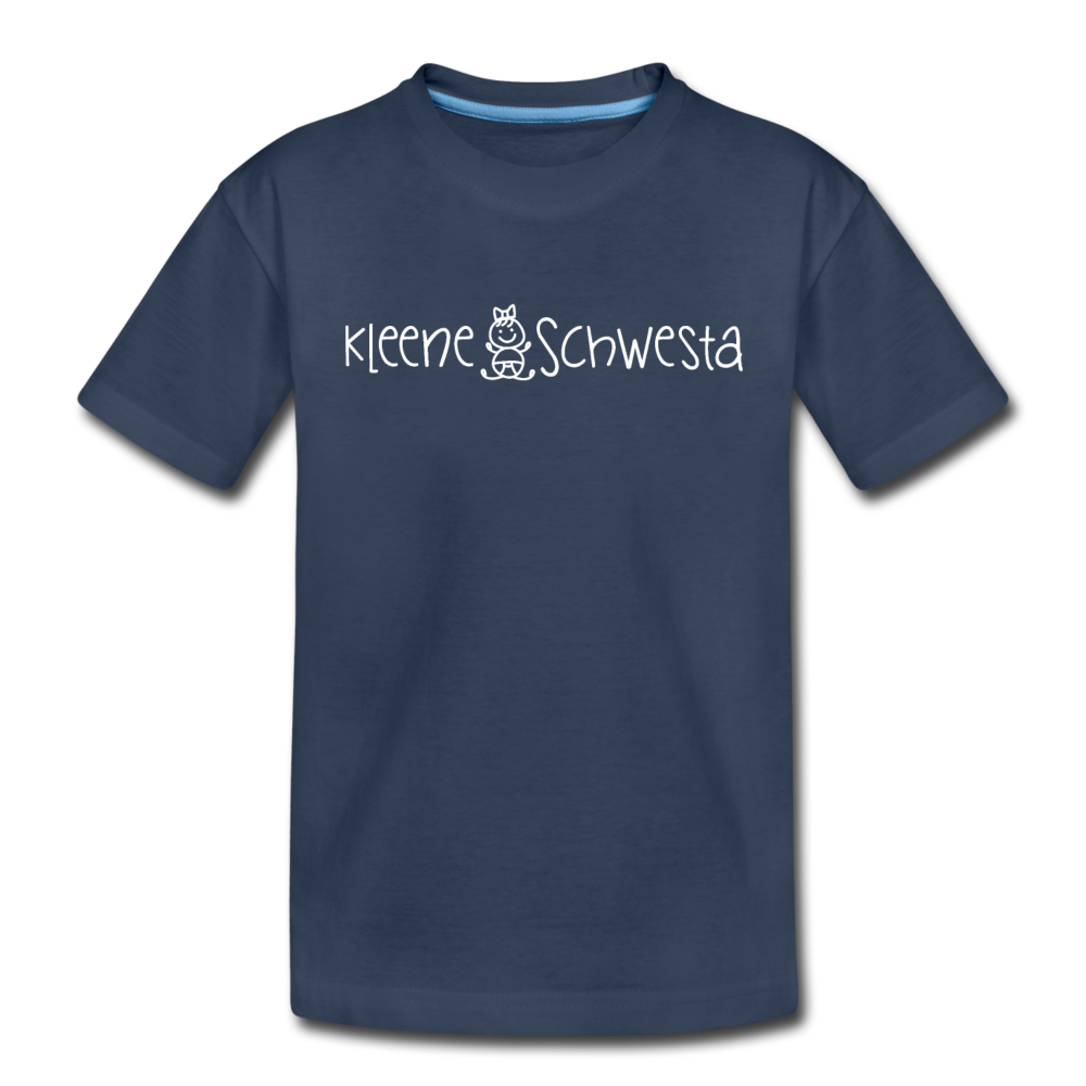 Meene Schwesta - Kinder Premium T-Shirt - Navy