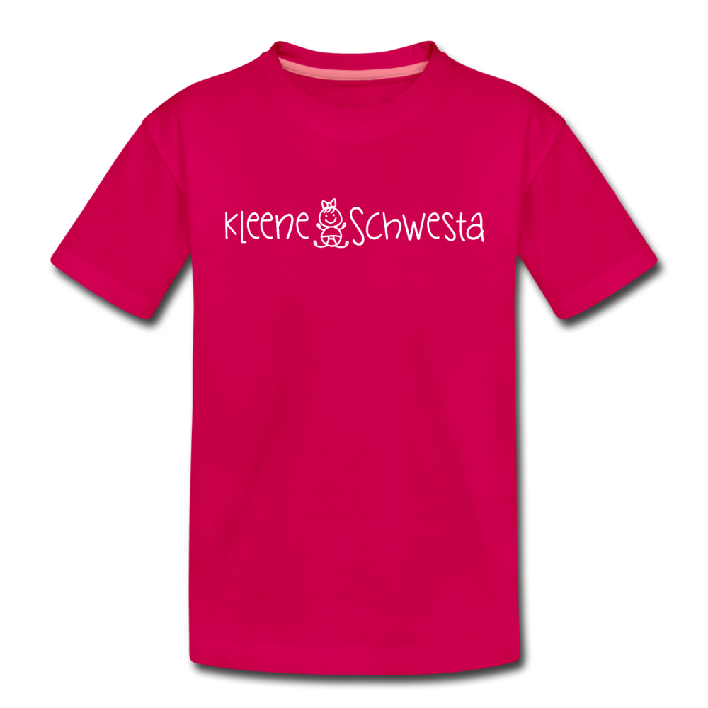 Meene Schwesta - Kinder Premium T-Shirt - dunkles Pink