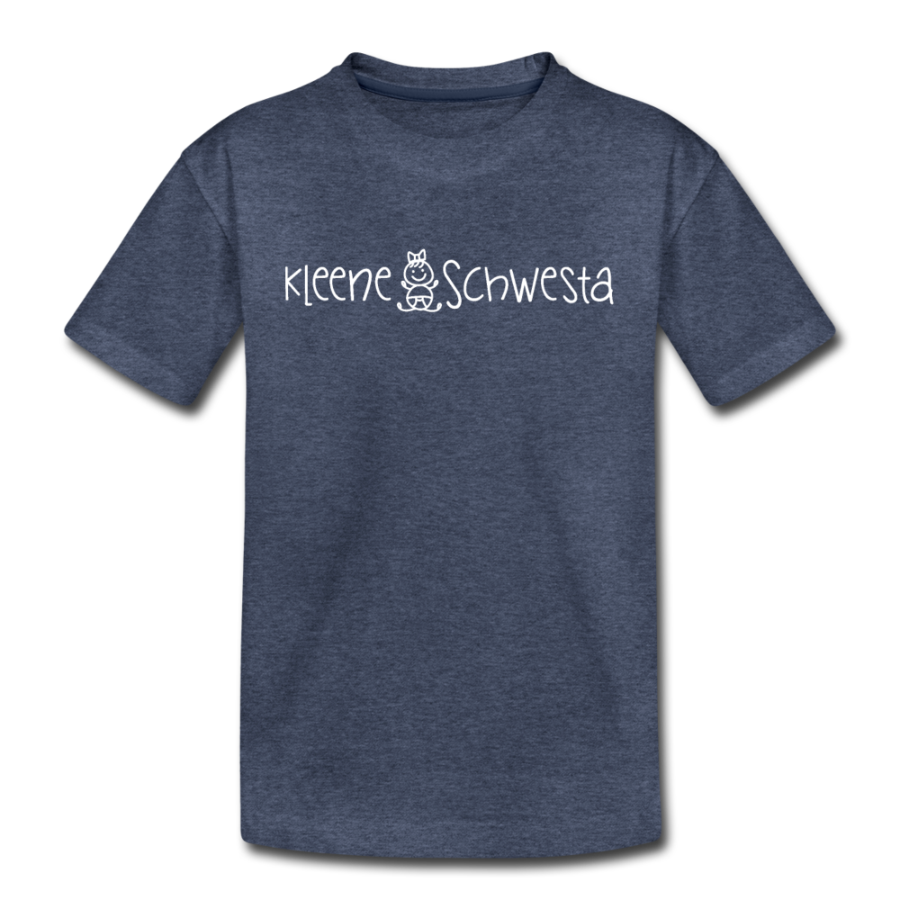 Meene Schwesta - Teenager Premium T-Shirt - Blau meliert