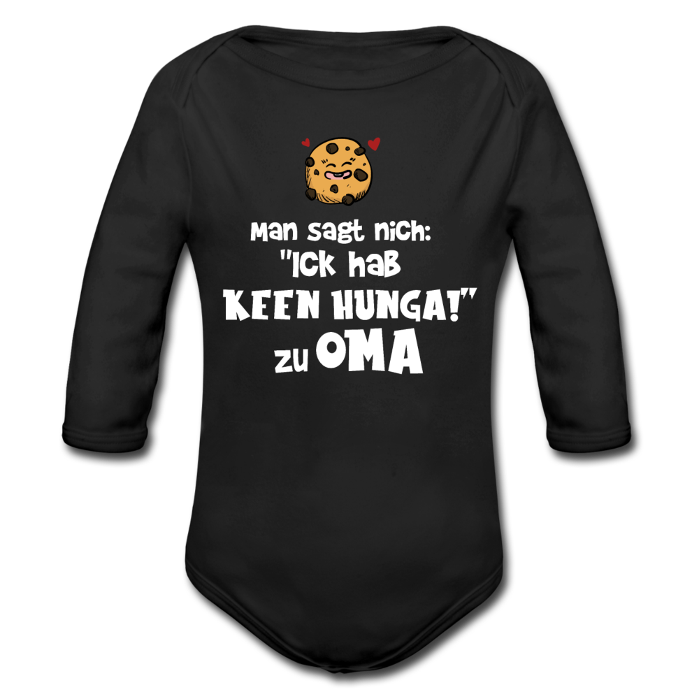 Keen Hunga - Bio-Langarmbody - Schwarz