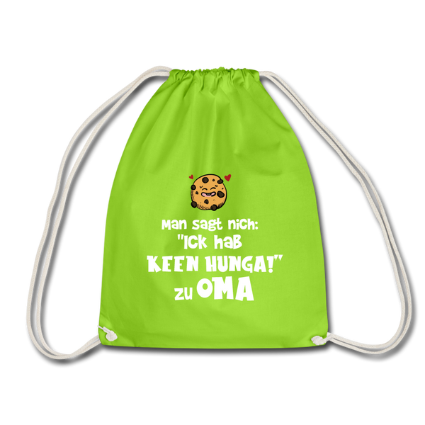 Keen Hunga - Turnbeutel - Neongrün