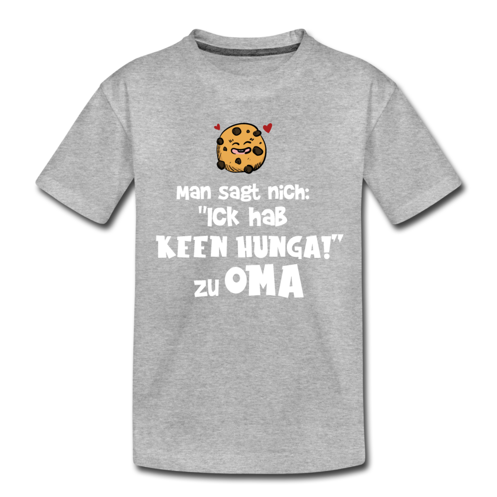 Keen Hunga - Teenager Premium T-Shirt - Grau meliert