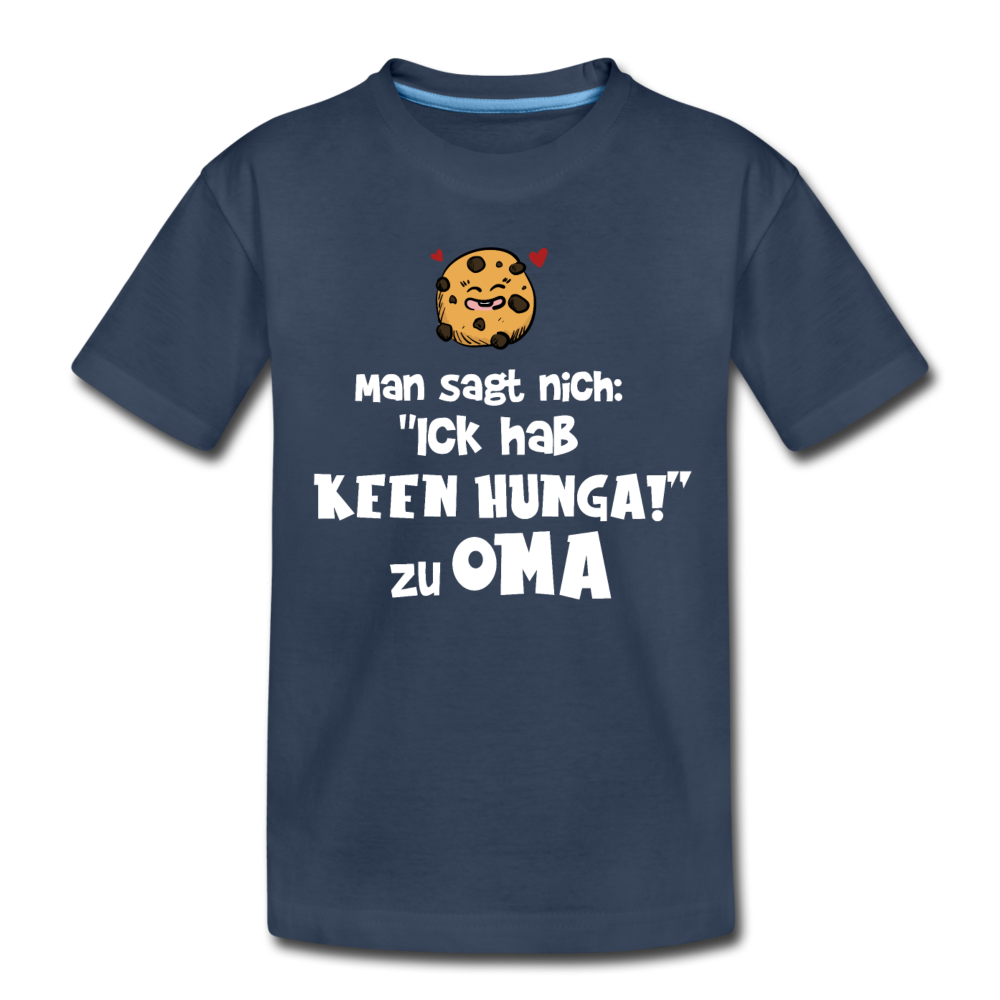 Keen Hunga - Teenager Premium T-Shirt - Navy