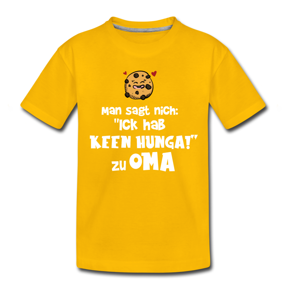 Keen Hunga - Teenager Premium T-Shirt - Sonnengelb