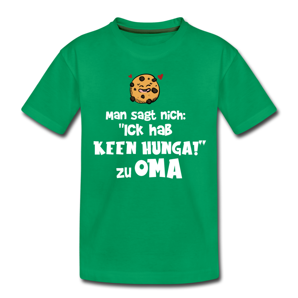 Keen Hunga - Teenager Premium T-Shirt - Kelly Green