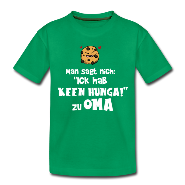 Keen Hunga - Teenager Premium T-Shirt - Kelly Green