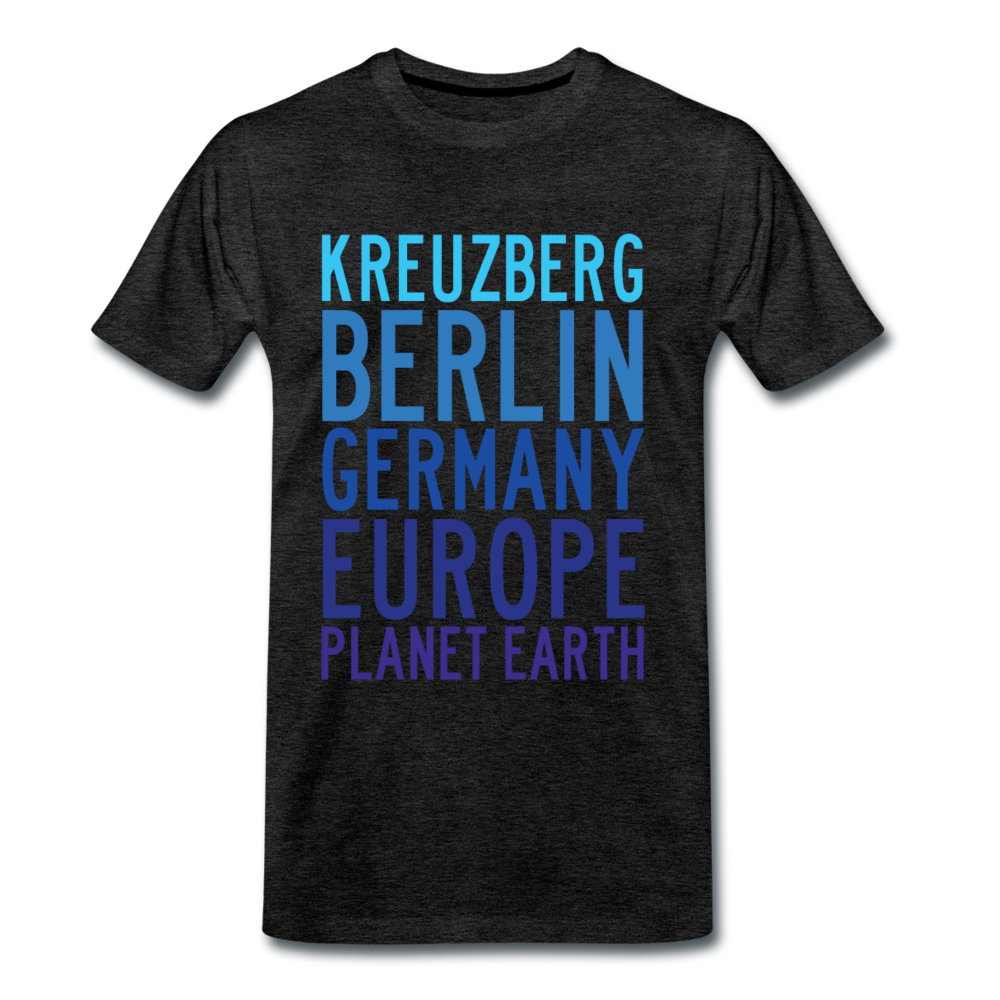 Kreuzberg - Planet Earth - Männer Premium T-Shirt - Anthrazit