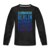 Schöneberg Planet Earth - Teenager Langarmshirt - Schwarz
