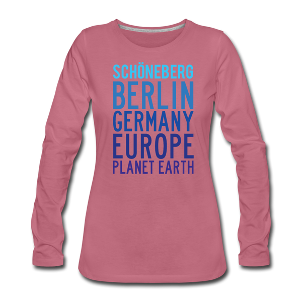 Langarmshirt mit Schöneberg Planet Earth Motiv.