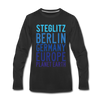 Steglitz Planet Earth - Männer Premium Langamshirt - Schwarz