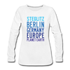 Steglitz Planet Earth - Frauen Premium Langarmshirt - Weiß