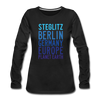Steglitz Planet Earth - Frauen Premium Langarmshirt - Schwarz