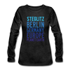 Steglitz Planet Earth - Frauen Premium Langarmshirt - Anthrazit