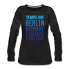 Tempelhof Planet Earth - Frauen Premium Langarmshirt - Schwarz