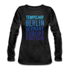 Tempelhof Planet Earth - Frauen Premium Langarmshirt - Anthrazit