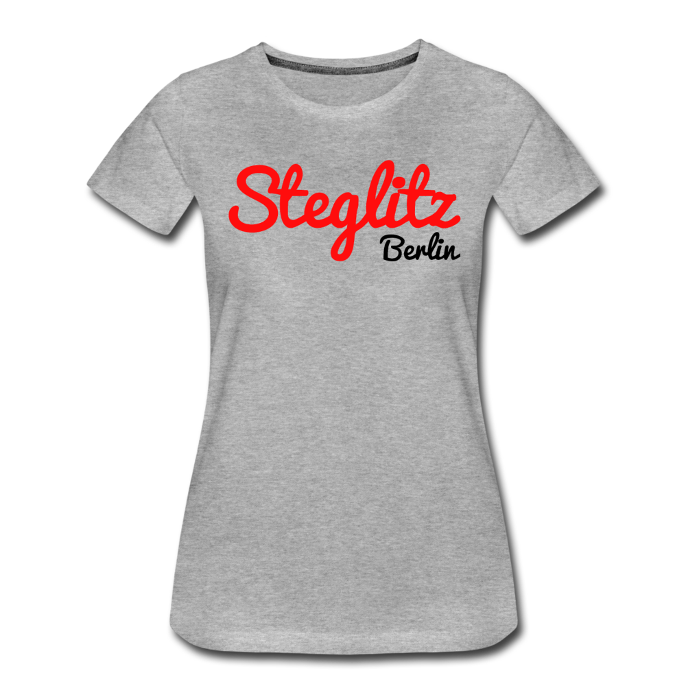 Steglitz Berlin - Frauen Premium T-Shirt - Grau meliert