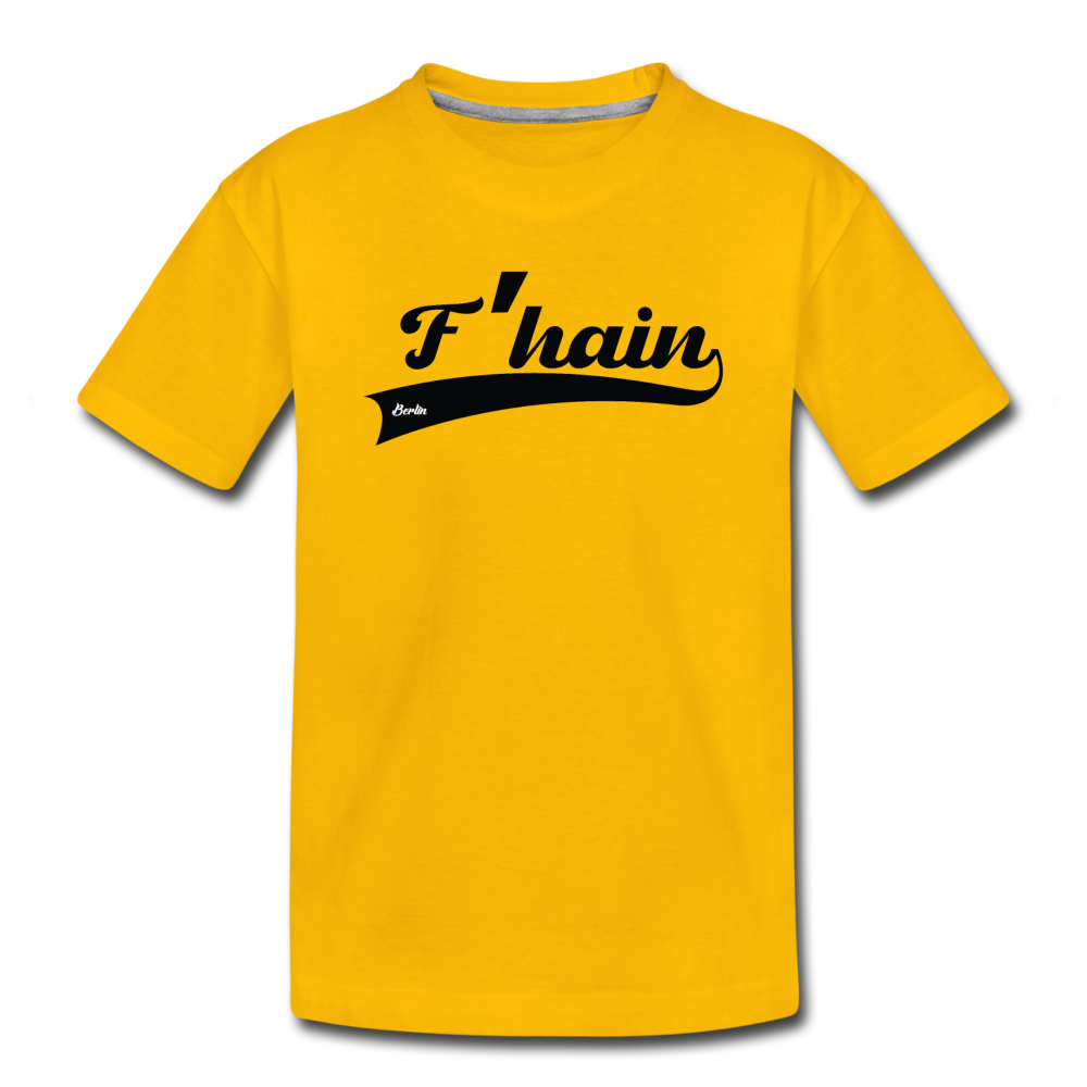 F'hain - Kinder Premium T-Shirt - Sonnengelb