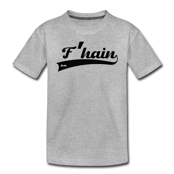 F'hain - Teenager Premium T-Shirt - Grau meliert