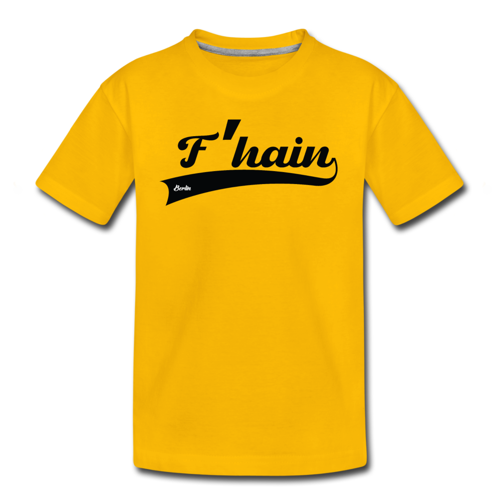 F'hain - Teenager Premium T-Shirt - Sonnengelb