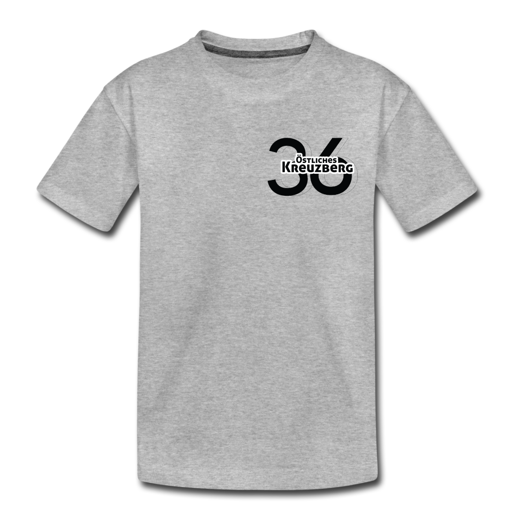 Östliches kreuzberg - Teenager Premium T-Shirt - Grau meliert