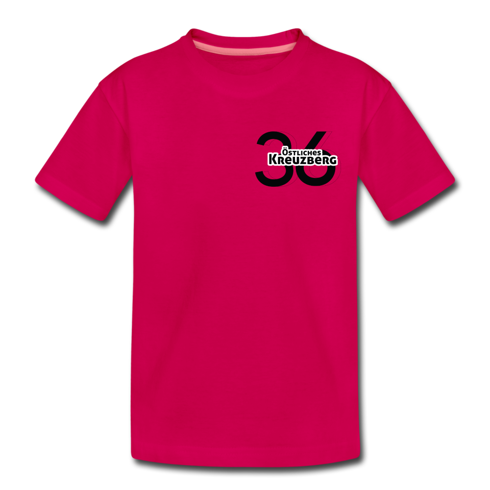 Östliches kreuzberg - Teenager Premium T-Shirt - dunkles Pink