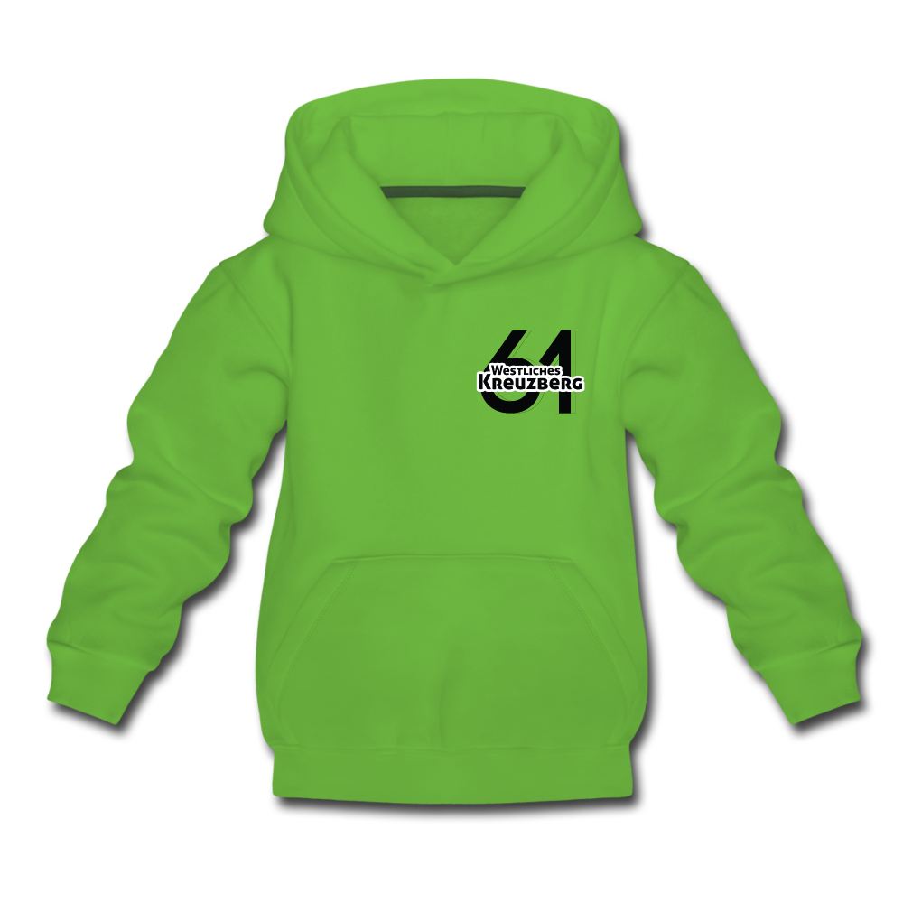 Westliches Kreuzberg  - Kinder Premium Hoodie - Hellgrün