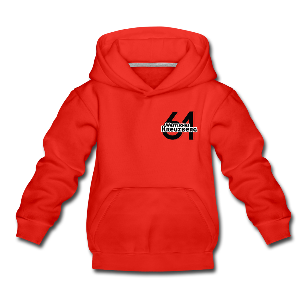 Westliches Kreuzberg  - Kinder Premium Hoodie - Rot