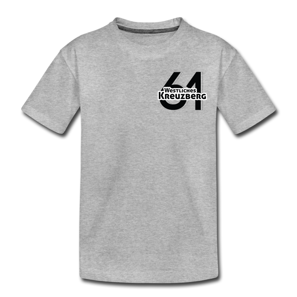 Westliches Kreuzberg  - Teenager Premium T-Shirt - Grau meliert