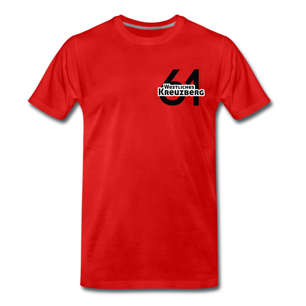 Westliches Kreuzberg  - Männer Premium T-Shirt - Rot