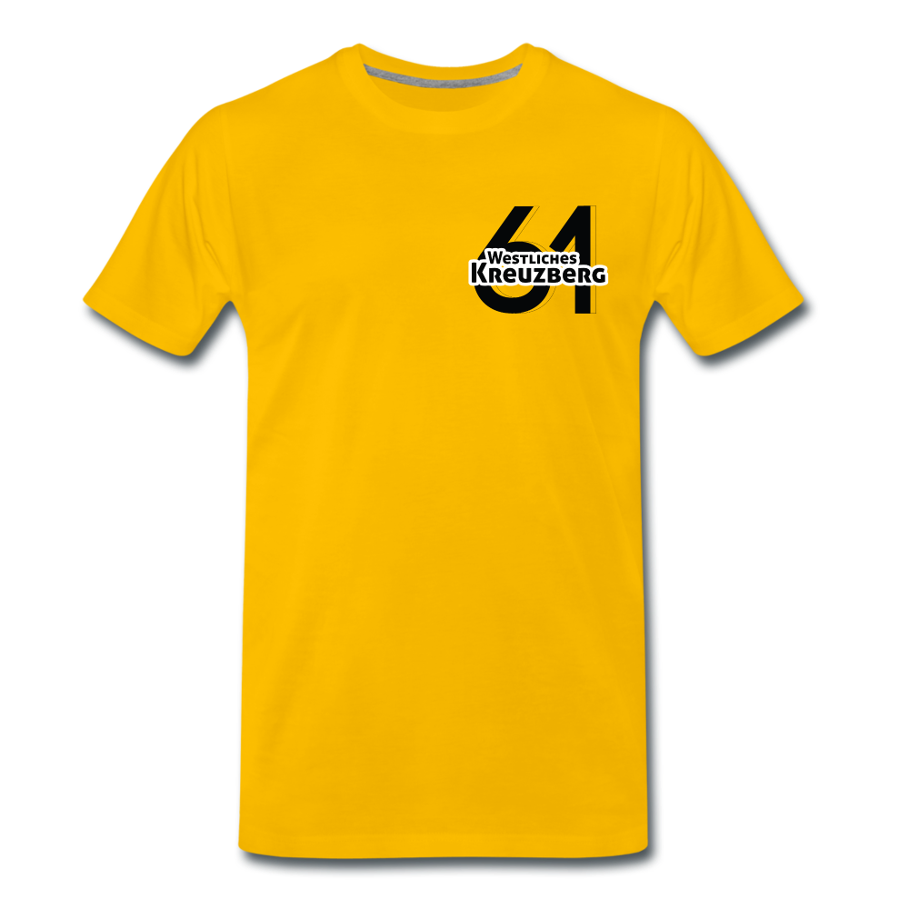 Westliches Kreuzberg  - Männer Premium T-Shirt - Sonnengelb