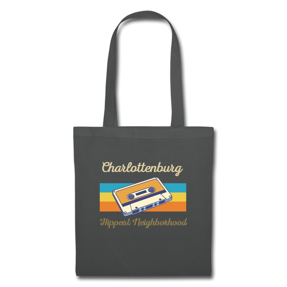 Charlottenburg Hippest Neighborhood - Stoffbeutel - Graphite